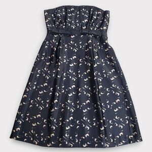 Milly Silk Strapless Cocktail Mini Dress